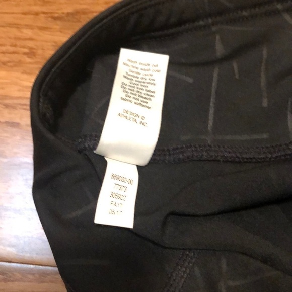 Like New! Athleta black gray crop tights mesh. XS - Picture 13 of 13